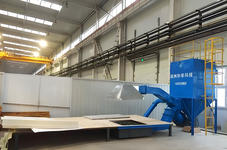 郑州乐动游戏网·(中国)官方网站生产车间内布袋除尘器加工实拍